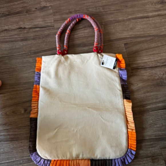Tory Burch boho beaded canvas shoulder bag - Picture 12 of 16
